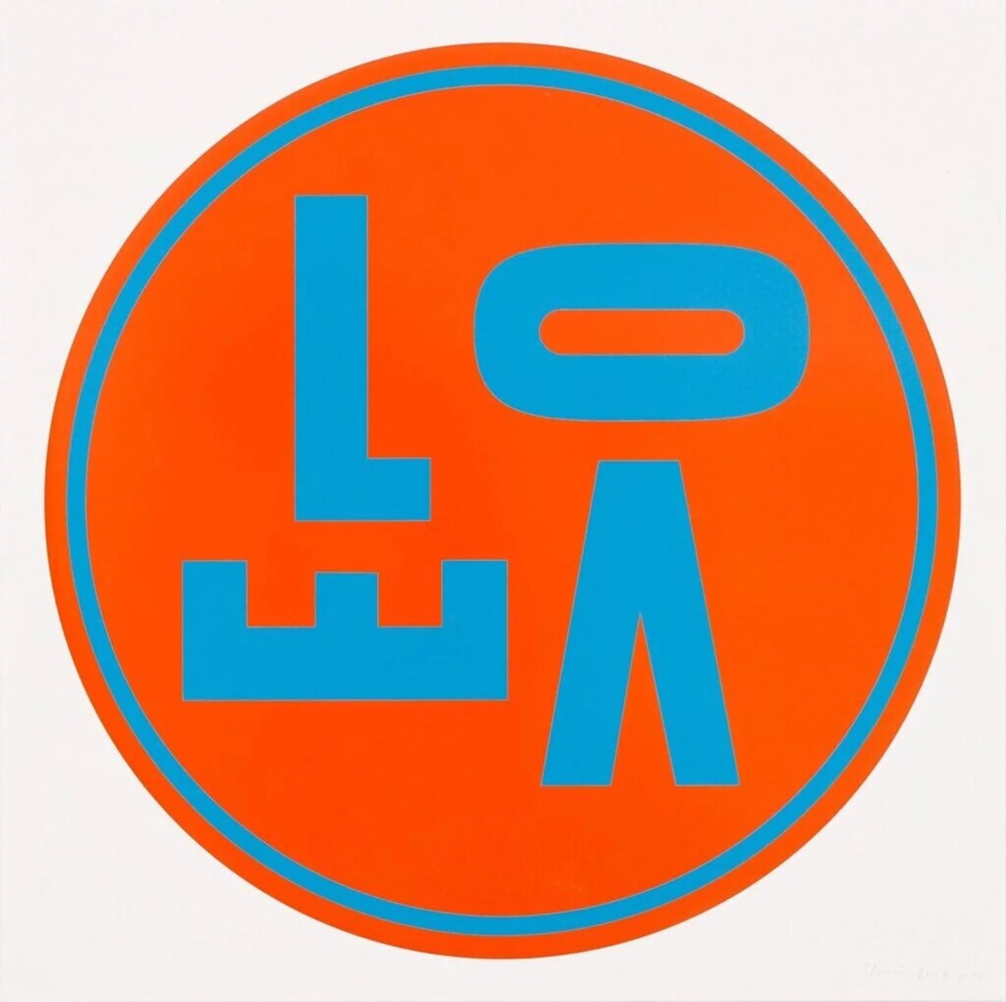 'Revolving Love (Orange), 2022' by Gavin Turk