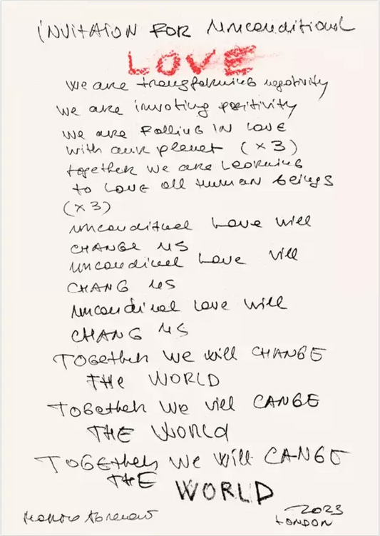 'Unconditional Love' Marina Abramović