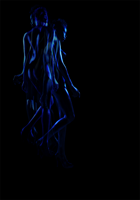 'Blue Black Ascend' by Derrick Santini